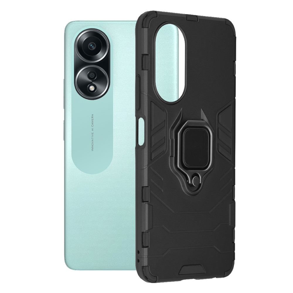 Husa pentru Oppo A58 4G, Techsuit, Shield, Neagra