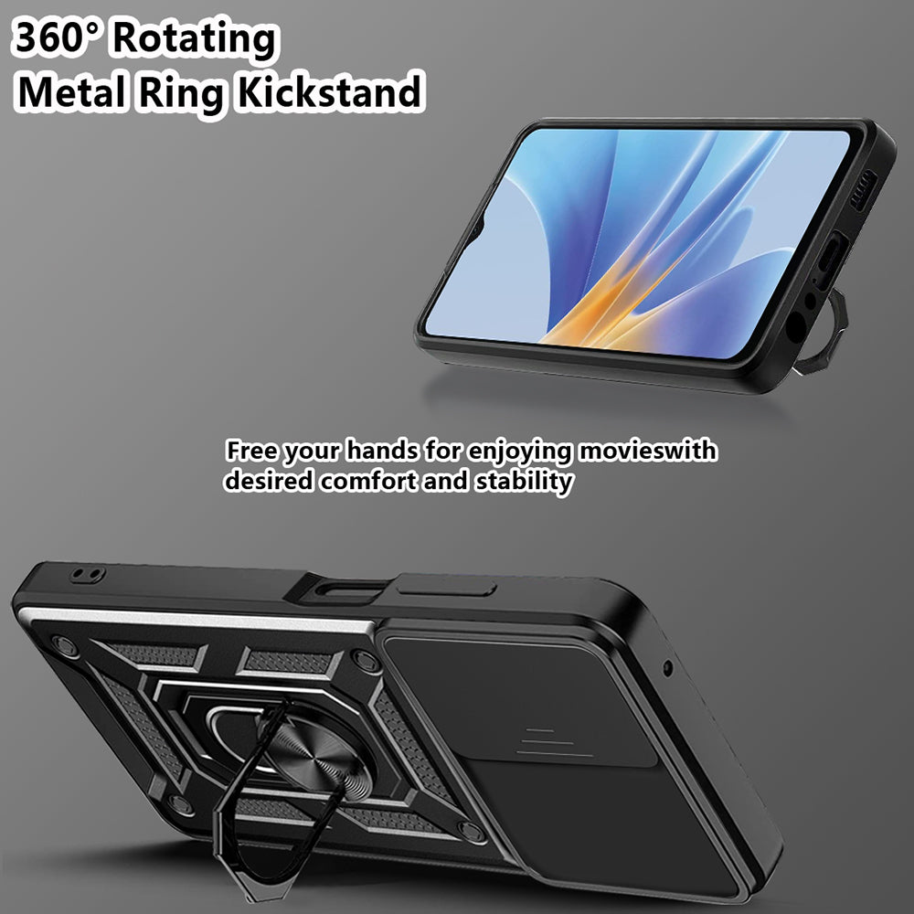 Husa pentru Oppo A58 5G / A78 5G, Techsuit, CamShield, Neagra