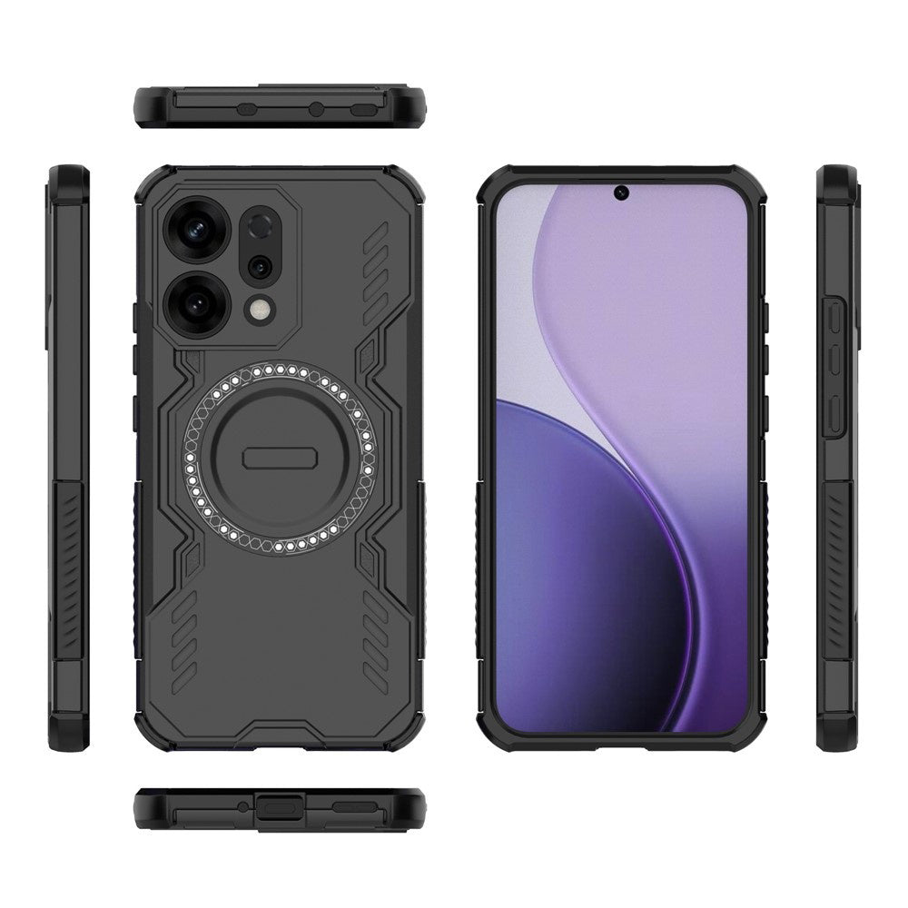 Husa MagSafe pentru Oppo A6 Pro 5G / A6 Pro 4G, Techsuit, ArmorMag, Neagra