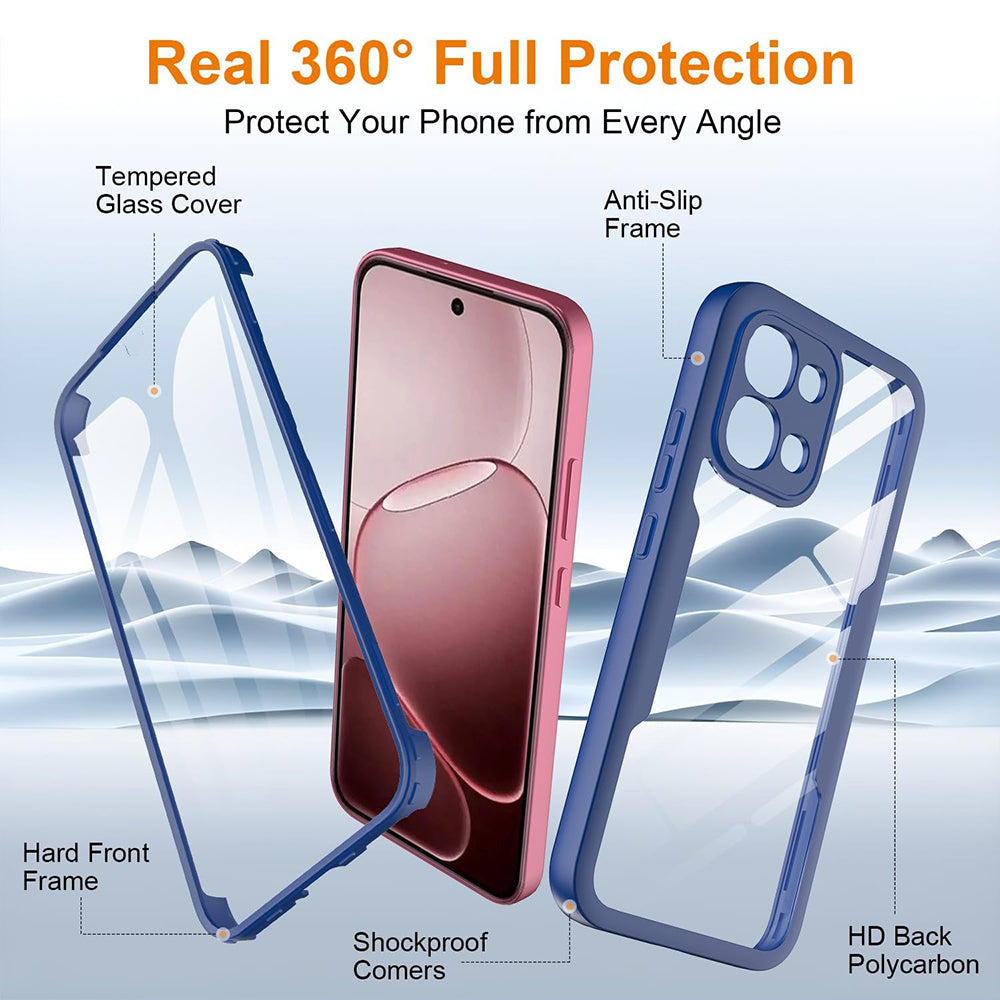Husa pentru Oppo A6 Pro 5G / A6 Pro 4G, Techsuit, ColorVerse 360, Albastra