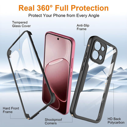 Husa pentru Oppo A6 Pro 5G / A6 Pro 4G, Techsuit, ColorVerse 360, Neagra