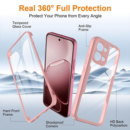 Husa pentru Oppo A6 Pro 5G / A6 Pro 4G, Techsuit, ColorVerse 360, Roz
