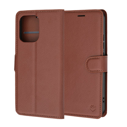 Husa pentru Oppo A6 Pro 5G / A6 Pro 4G, Techsuit, Leather Folio, Maro