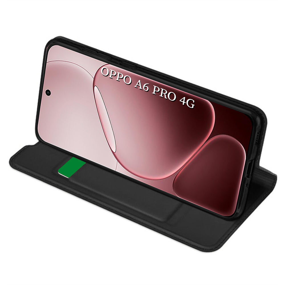 Husa pentru Oppo A6 Pro 5G / A6 Pro 4G, Techsuit, Magskin Book, Neagra