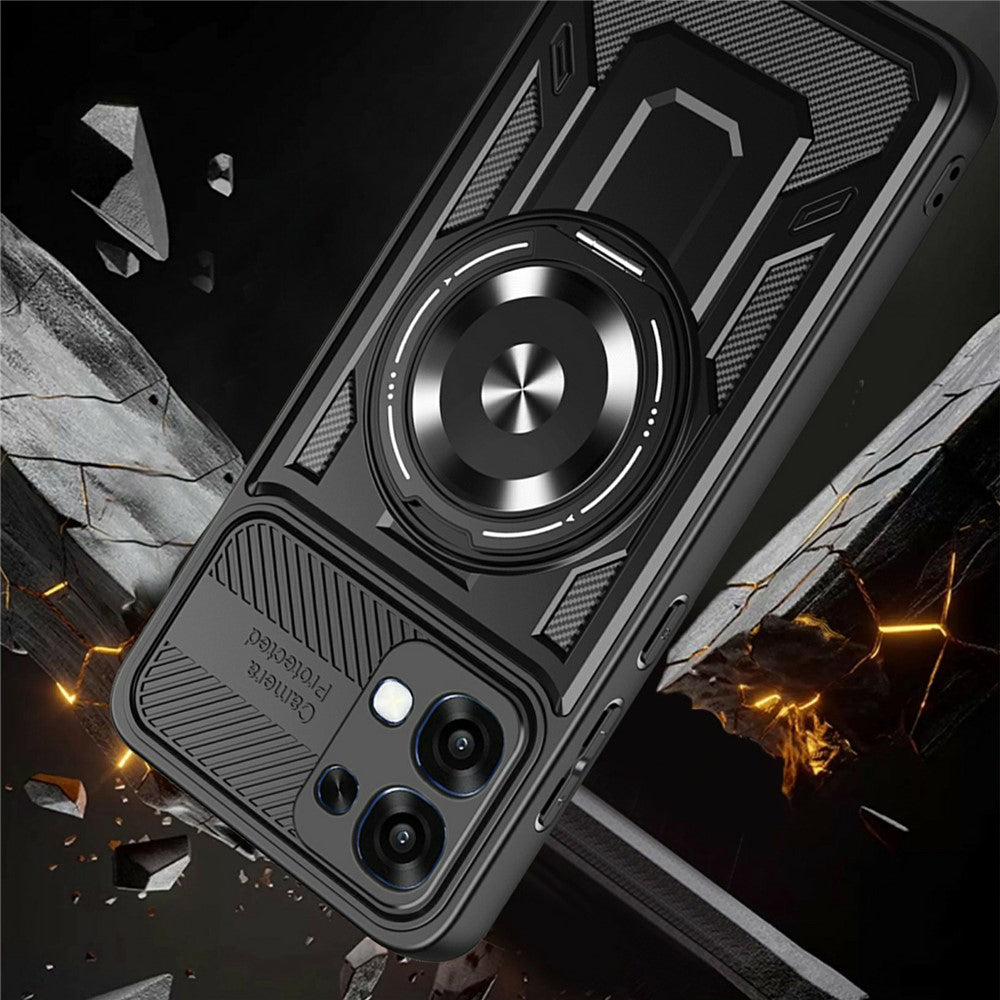 Husa pentru Oppo A6 Pro 5G / A6 Pro 4G, Techsuit, RuggedCam, Neagra