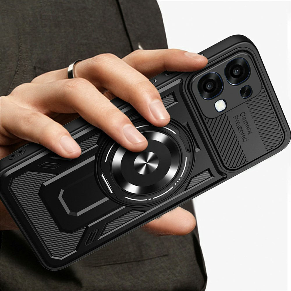 Husa pentru Oppo A6 Pro 5G / A6 Pro 4G, Techsuit, RuggedCam, Neagra