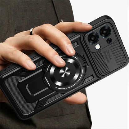 Husa pentru Oppo A6 Pro 5G / A6 Pro 4G, Techsuit, RuggedCam, Neagra