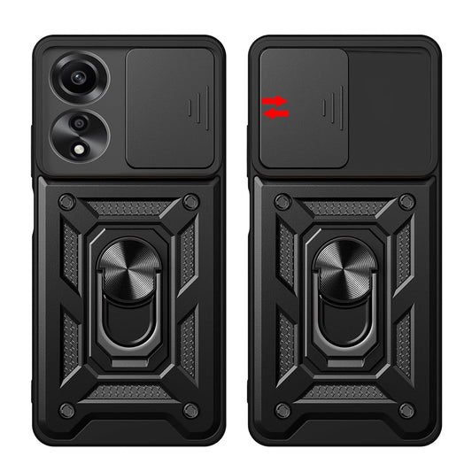 Husa pentru Oppo A60, Techsuit, CamShield, Neagra
