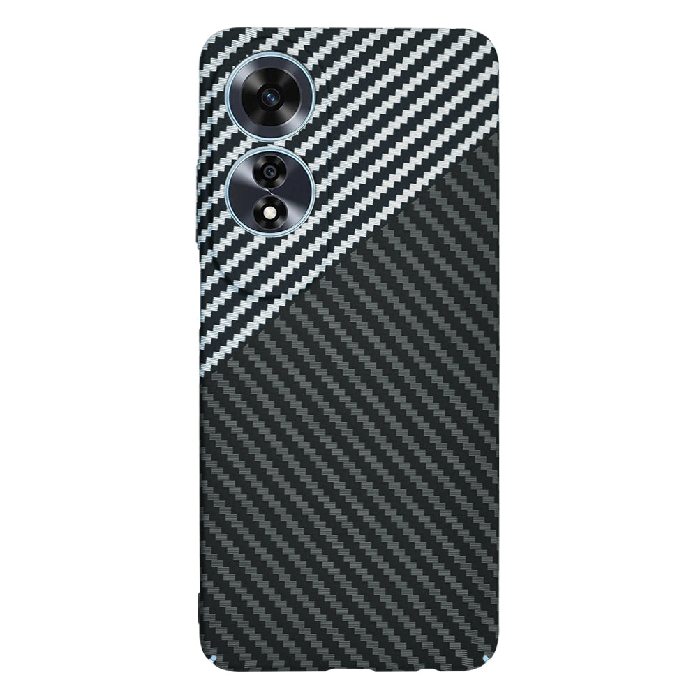 Husa pentru Oppo A60, Techsuit, Carbonite FiberShell, Neagra Gri