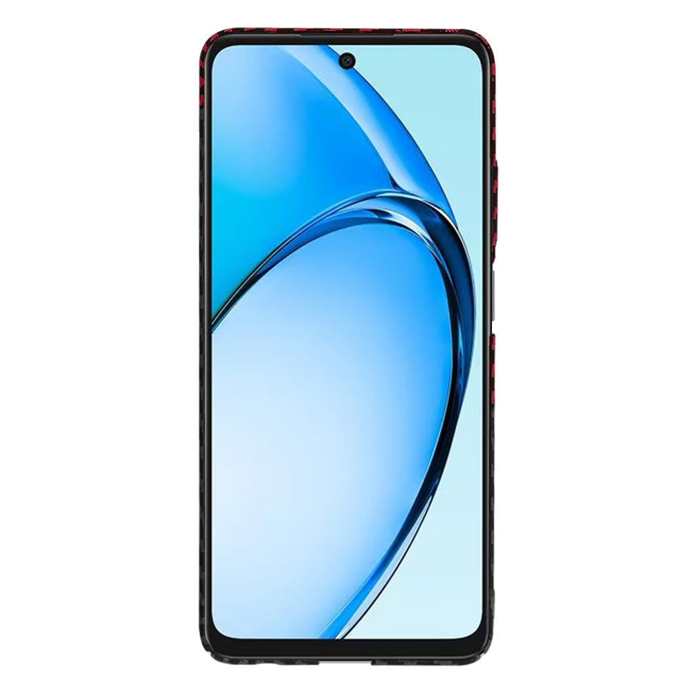 Husa pentru Oppo A60, Techsuit, Carbonite FiberShell, Neagra Rosie