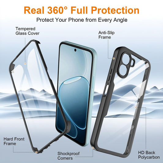 Husa pentru Oppo A6k 4G / A6x 4G / A6x, Techsuit, ColorVerse 360, Neagra