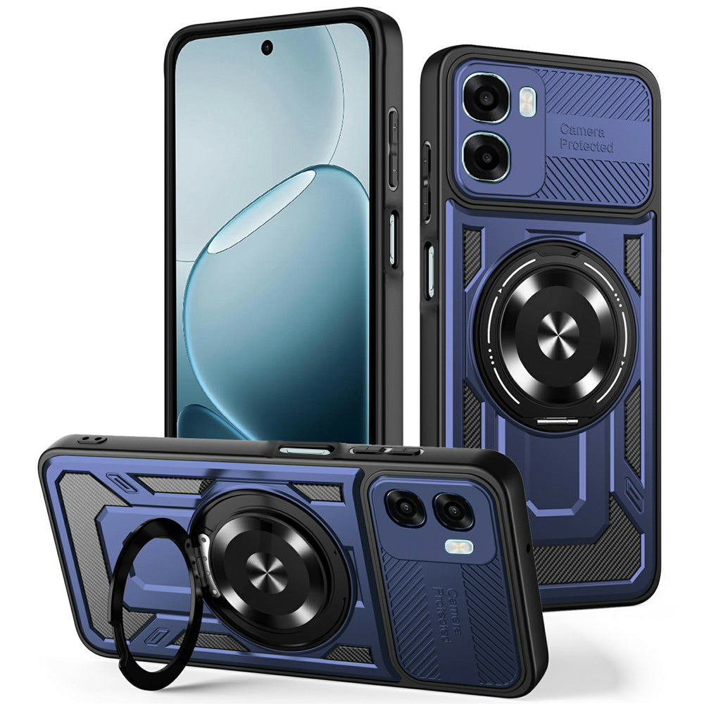 Husa pentru Oppo A6k 4G / A6x 4G / A6x, Techsuit, RuggedCam, Albastra