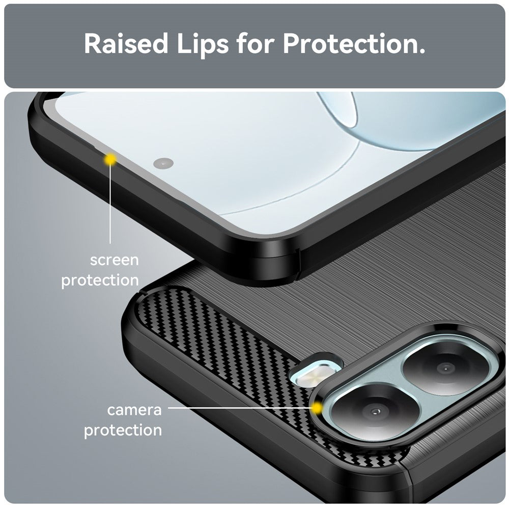 Husa pentru Oppo A6x 4G / A6x, Techsuit, Carbon, Neagra