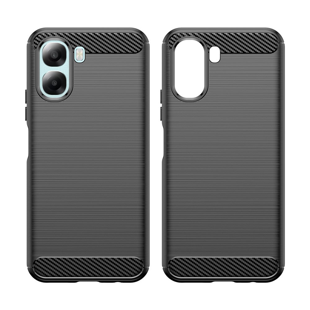 Husa pentru Oppo A6x 4G / A6x, Techsuit, Carbon, Neagra