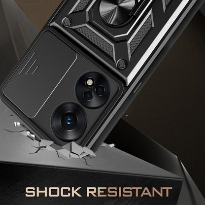 Husa pentru Oppo A78 4G, Techsuit, CamShield, Verde