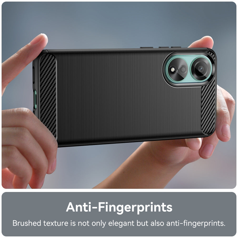 Husa pentru Oppo A78 4G, Techsuit, Carbon, Neagra