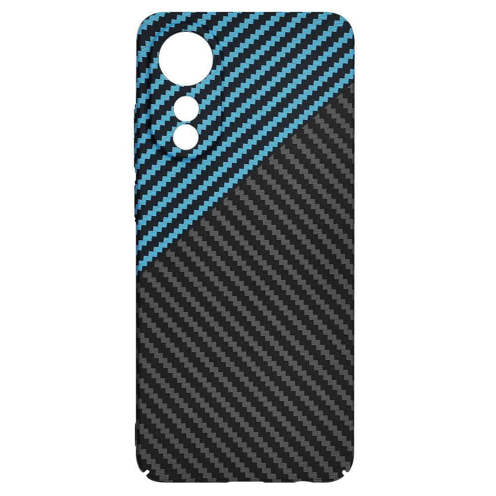 Husa pentru Oppo A78 4G, Techsuit, Carbonite FiberShell, Neagra Bleu