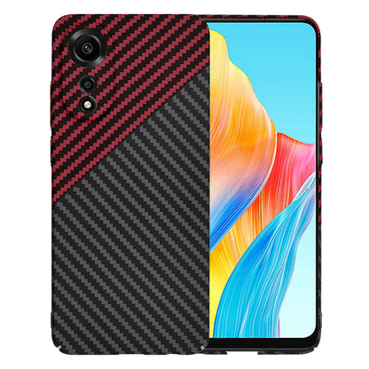 Husa pentru Oppo A78 4G, Techsuit, Carbonite FiberShell, Neagra Rosie