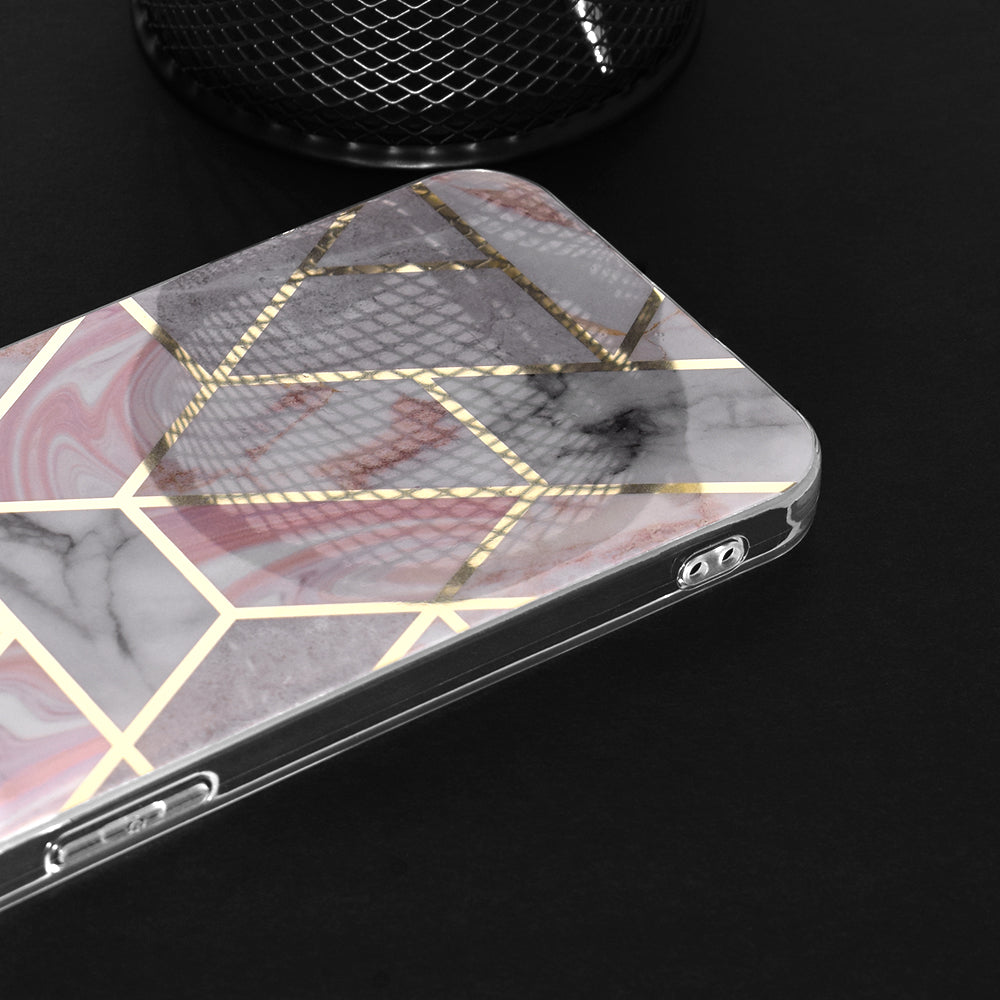 Husa pentru Oppo A78 4G, Techsuit, Marble, Roz