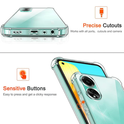 Husa pentru Oppo A78 4G, Techsuit, Shockproof Clear, Transparenta