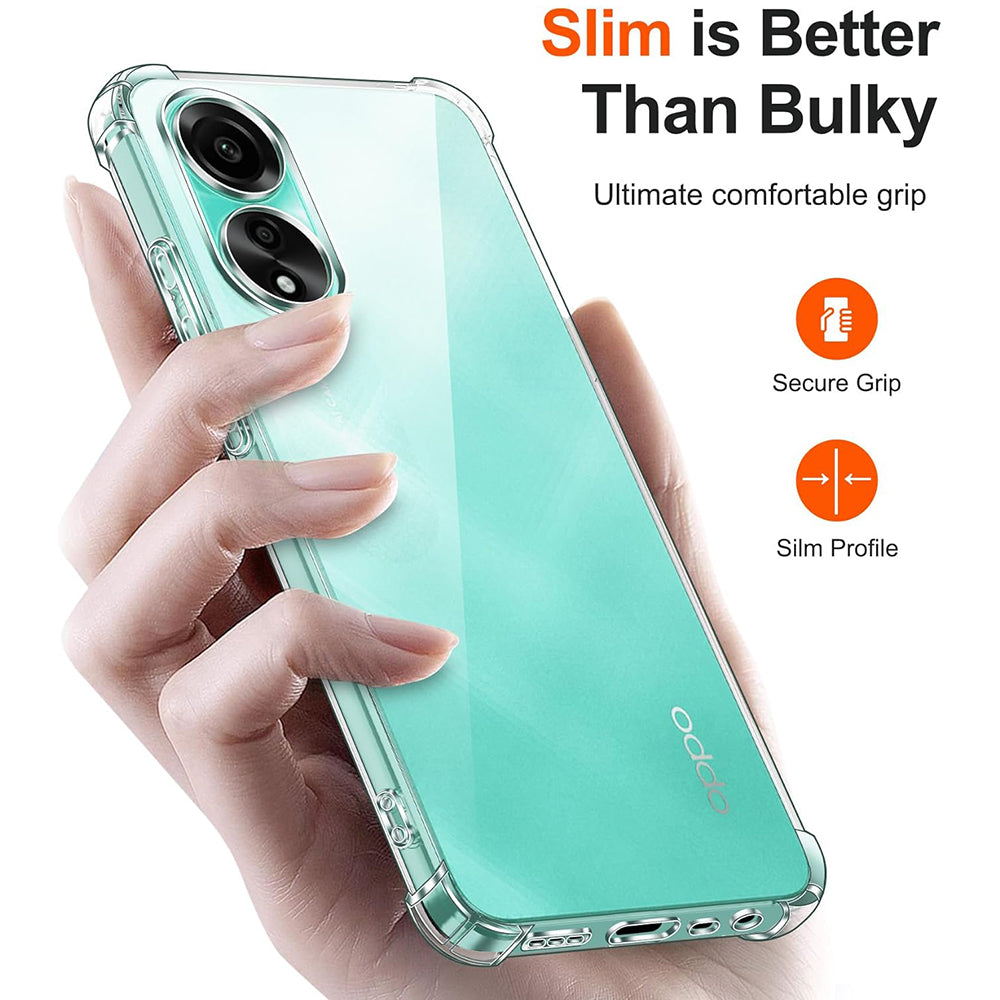 Husa pentru Oppo A78 4G, Techsuit, Shockproof Clear, Transparenta