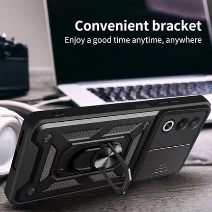 Husa pentru Oppo A80, Techsuit, CamShield, Neagra