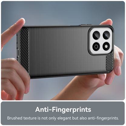 Husa pentru Oppo A80, Techsuit, Carbon, Albastra