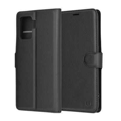 Husa pentru Oppo A94 / Reno5 Lite, Techsuit, Leather Folio, Neagra