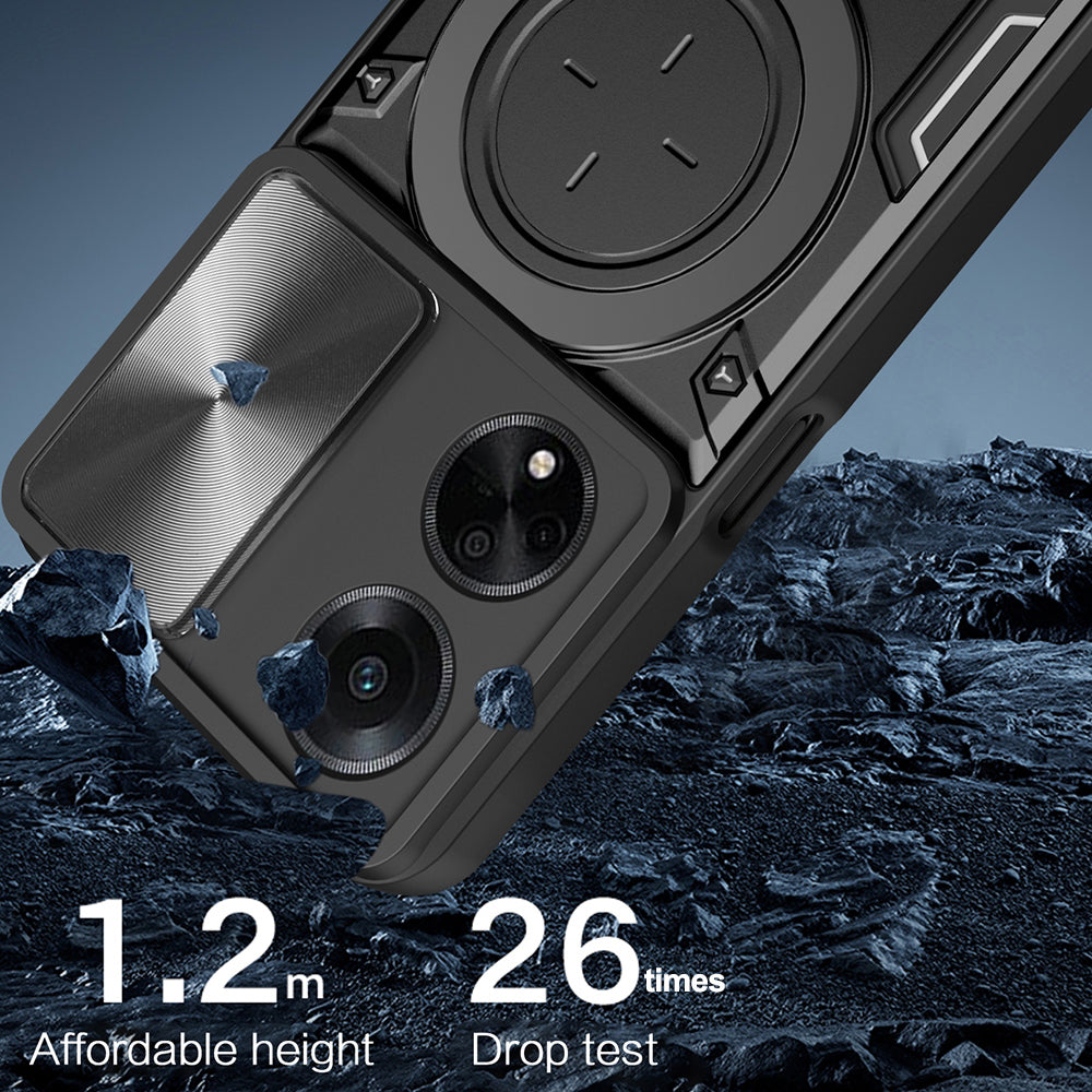 Husa pentru Oppo A98, Techsuit, CamGuard Pro, Neagra