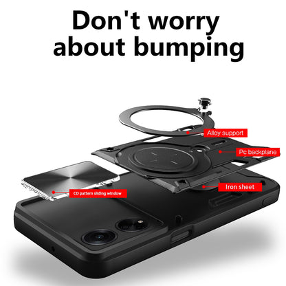 Husa pentru Oppo A98, Techsuit, CamGuard Pro, Neagra