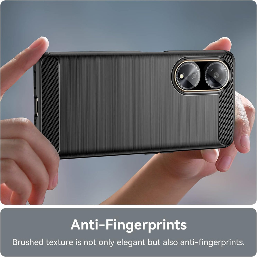 Husa pentru Oppo A98, Techsuit, Carbon, Neagra