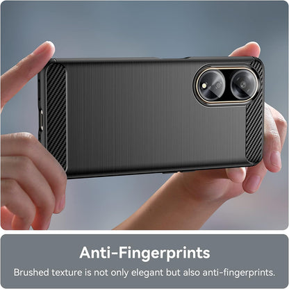 Husa pentru Oppo A98, Techsuit, Carbon, Neagra