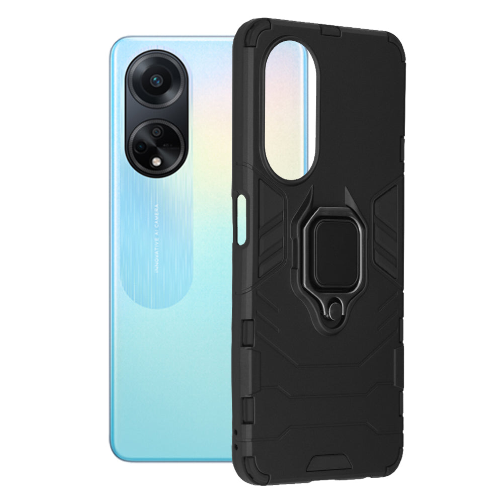 Husa pentru Oppo A98, Techsuit, Shield, Neagra