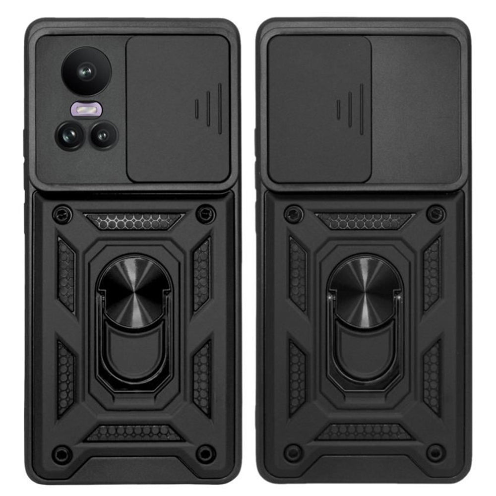 Husa pentru Oppo Reno10 / Reno10 Pro, Techsuit, CamShield, Neagra