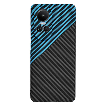 Husa pentru Oppo Reno10 / Reno10 Pro, Techsuit, Carbonite FiberShell, Neagra Bleu