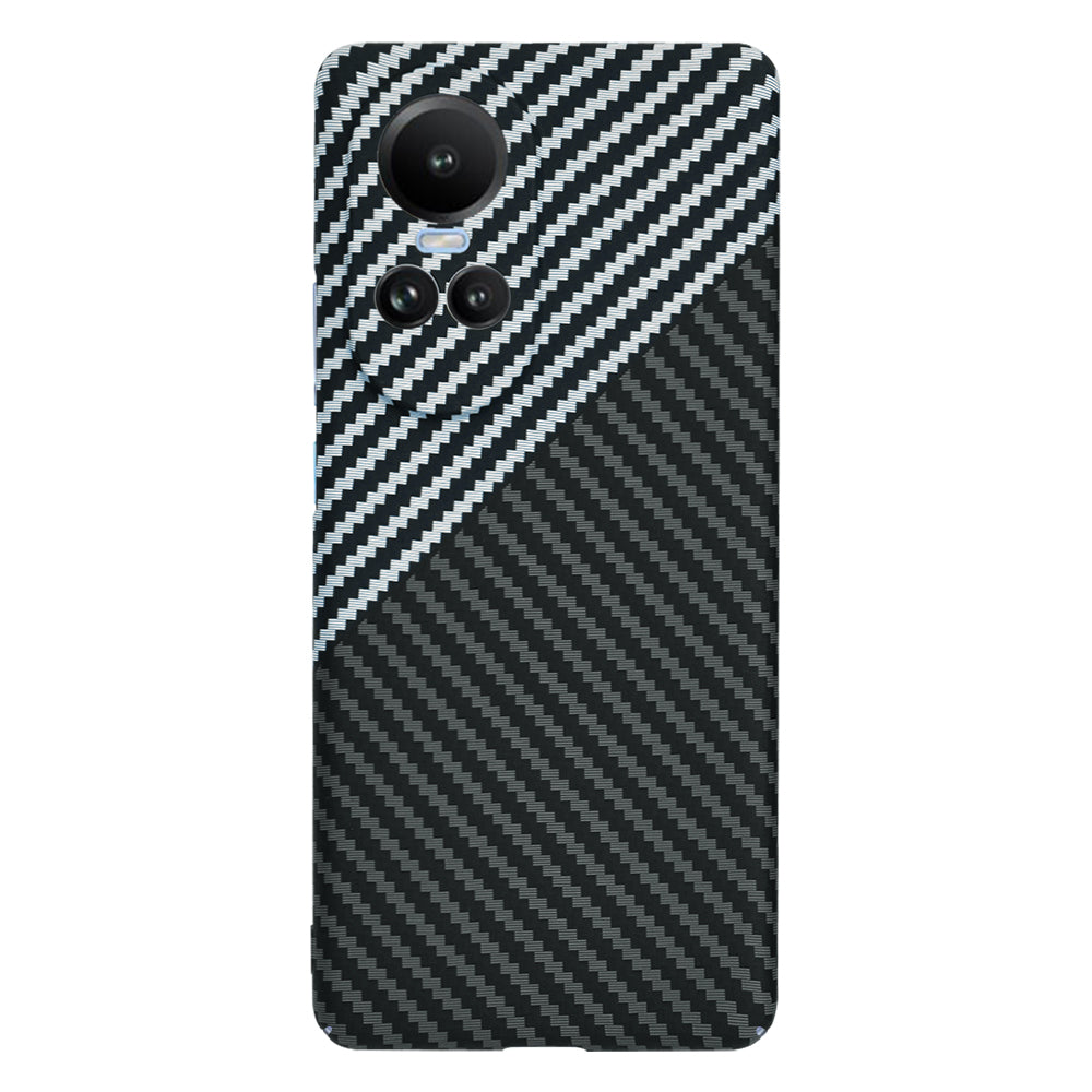 Husa pentru Oppo Reno10 / Reno10 Pro, Techsuit, Carbonite FiberShell, Neagra Gri