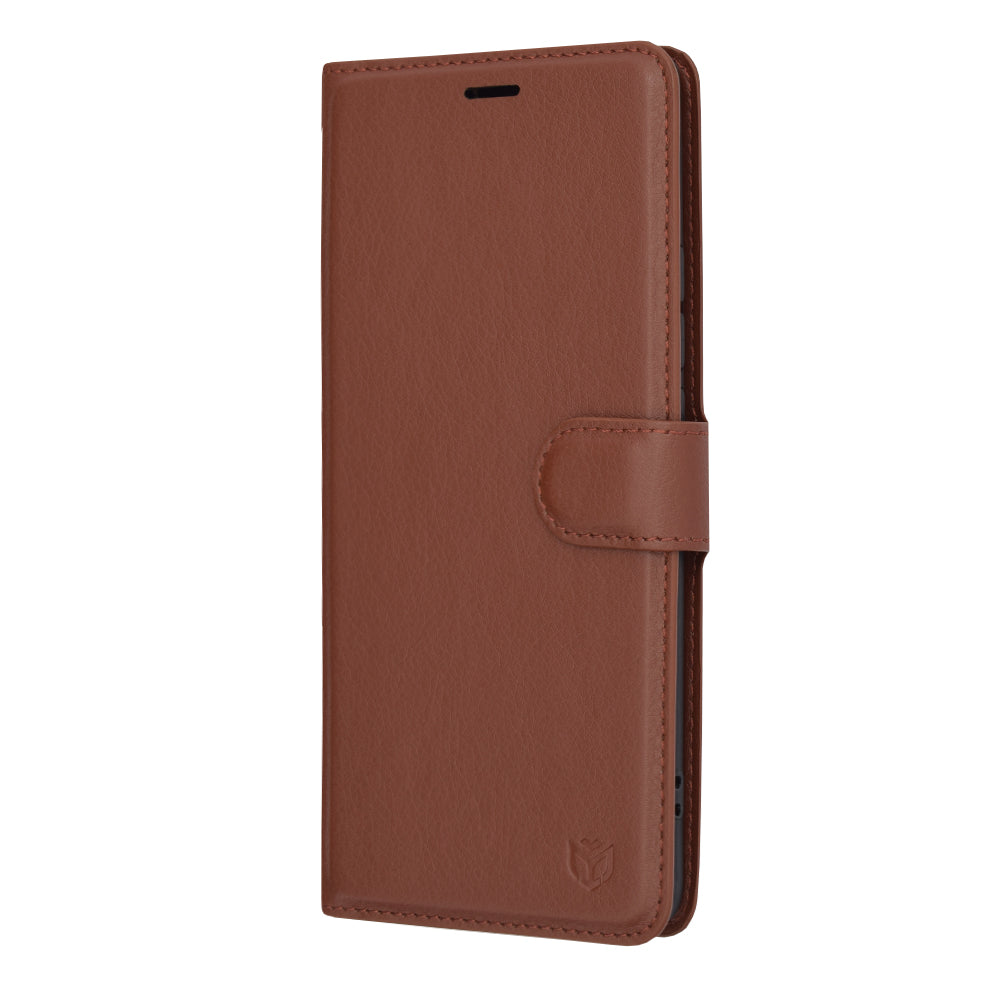 Husa pentru Oppo Reno10 / Reno10 Pro, Techsuit, Leather Folio, Maro