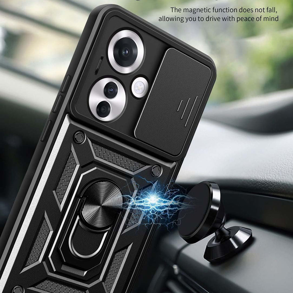 Husa pentru Oppo Reno11 F, Techsuit, CamShield, Roz