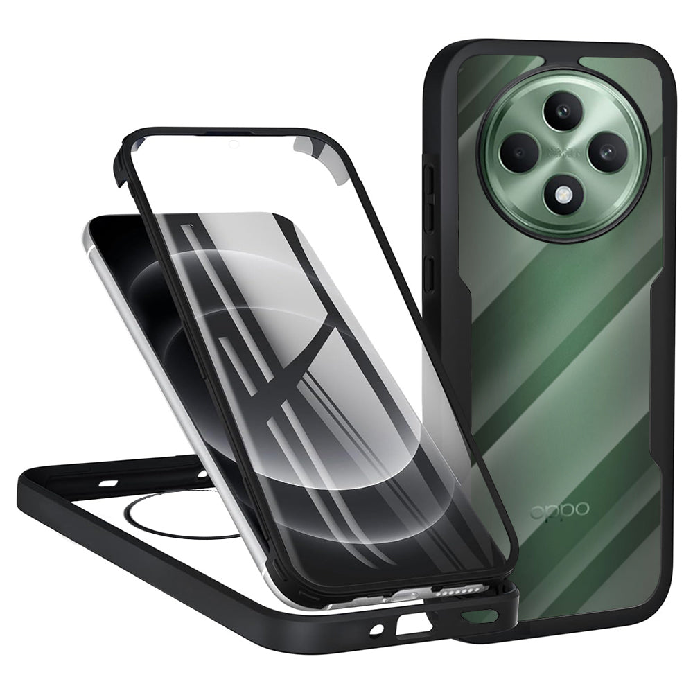 Husa pentru Oppo Reno12 FS 5G / Reno12 FS 4G / Reno12 F 4G / Reno12 F, Techsuit, ColorVerse 360, Neagra