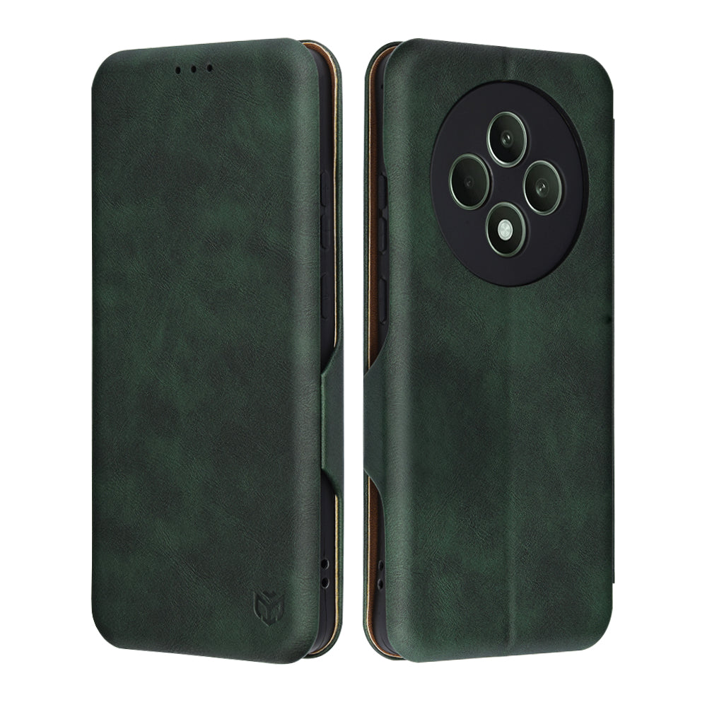 Husa pentru Oppo Reno12 FS 5G / Reno12 FS 4G / Reno12 F 4G / Reno12 F, Techsuit, Safe Wallet Plus, Verde