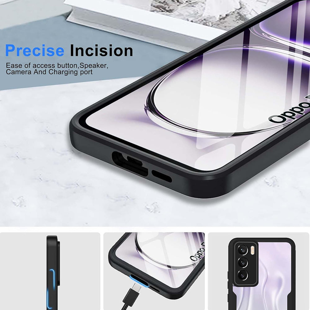 Husa pentru Oppo Reno12 Pro, Techsuit, ColorVerse 360, Neagra