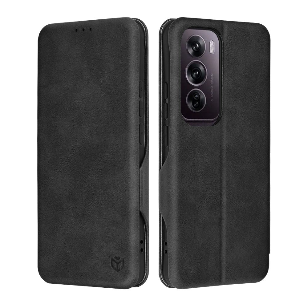 Husa pentru Oppo Reno12 Pro, Techsuit, Safe Wallet Plus, Neagra