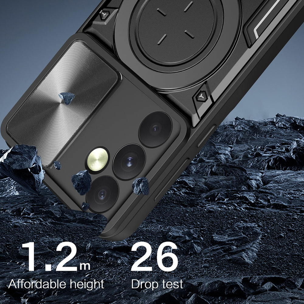 Husa pentru Oppo Reno12, Techsuit, CamGuard Pro, Mov