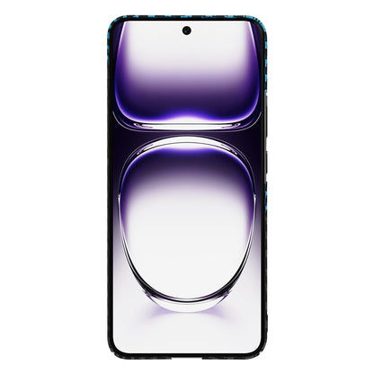 Husa pentru Oppo Reno12, Techsuit, Carbonite FiberShell, Neagra Bleu