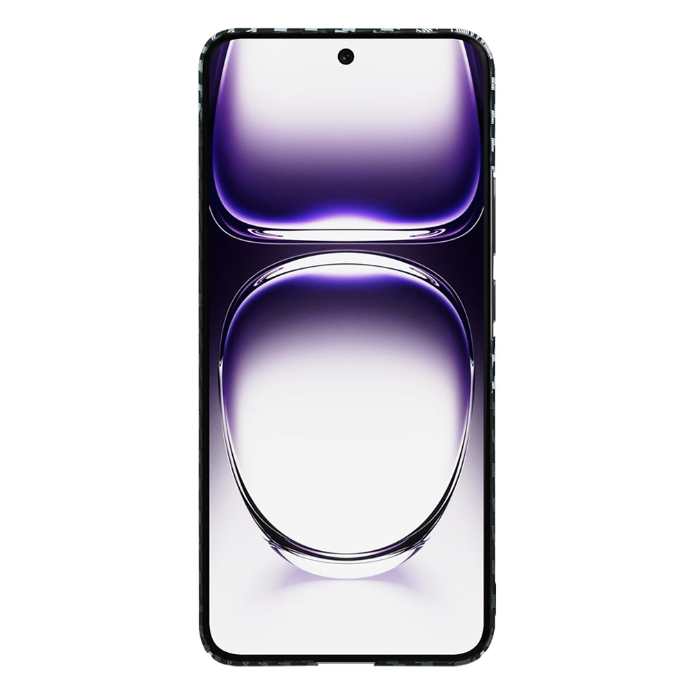 Husa pentru Oppo Reno12, Techsuit, Carbonite FiberShell, Neagra Gri