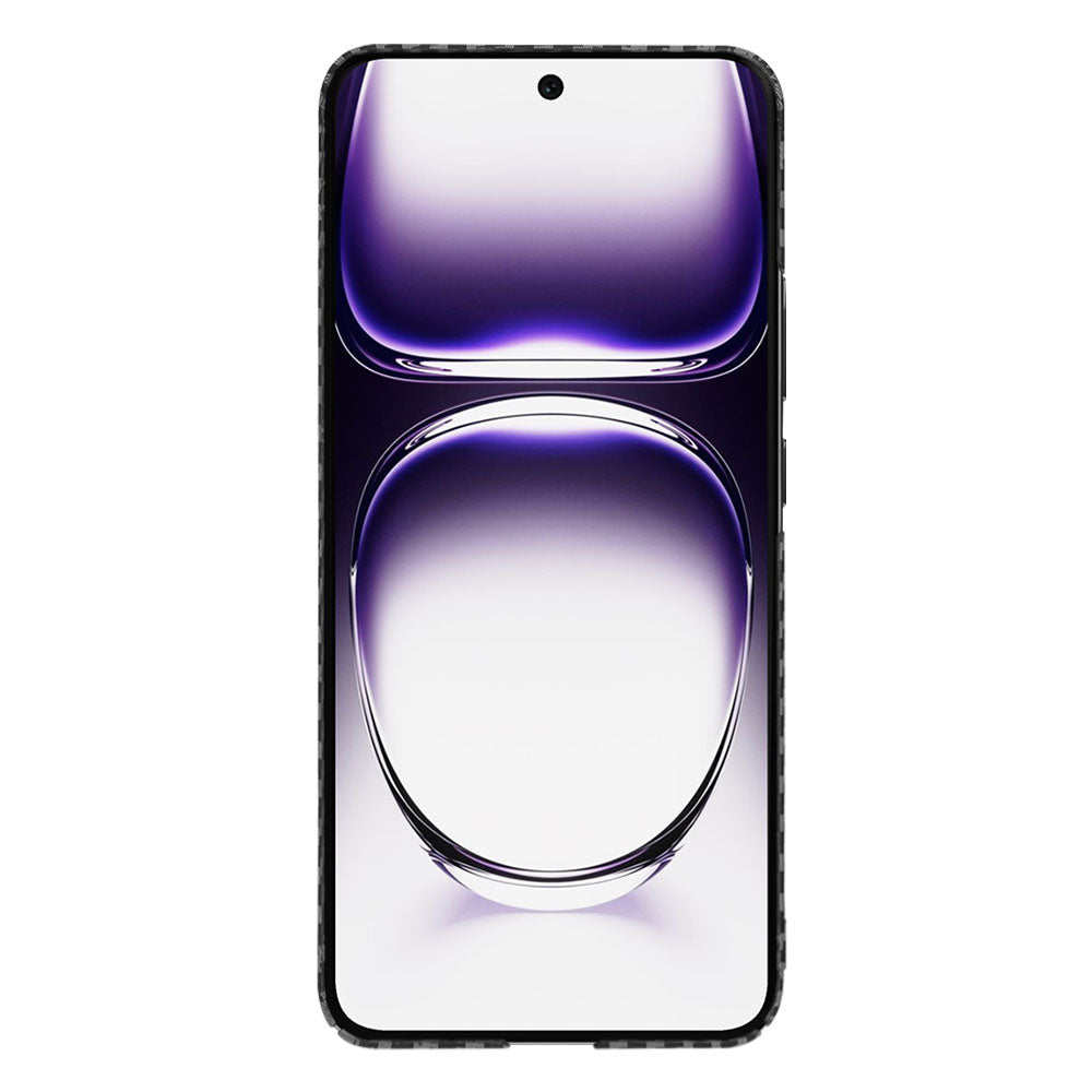 Husa pentru Oppo Reno12, Techsuit, Carbonite FiberShell, Neagra