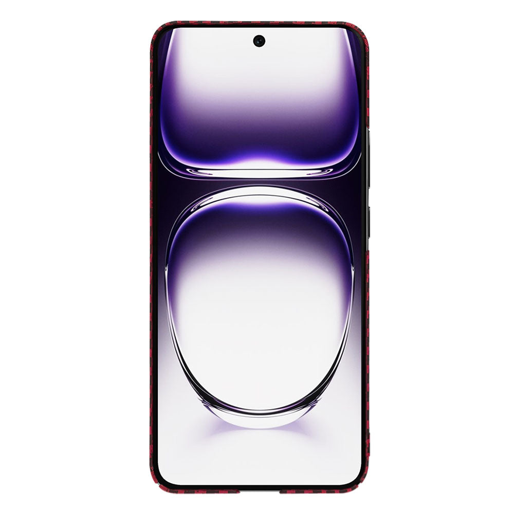 Husa pentru Oppo Reno12, Techsuit, Carbonite FiberShell, Rosie