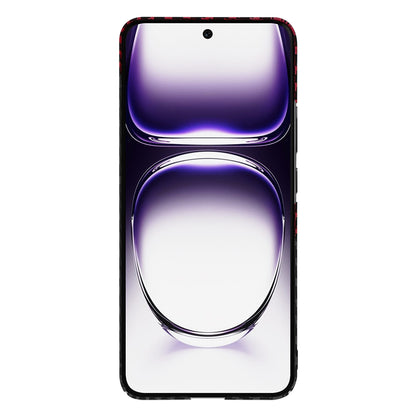 Husa pentru Oppo Reno12, Techsuit, Carbonite FiberShell, Neagra Rosie