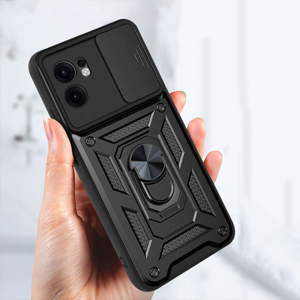 Husa pentru Oppo Reno13 FS 5G / Reno13 F 4G / Reno13 F, Techsuit, CamShield, Neagra
