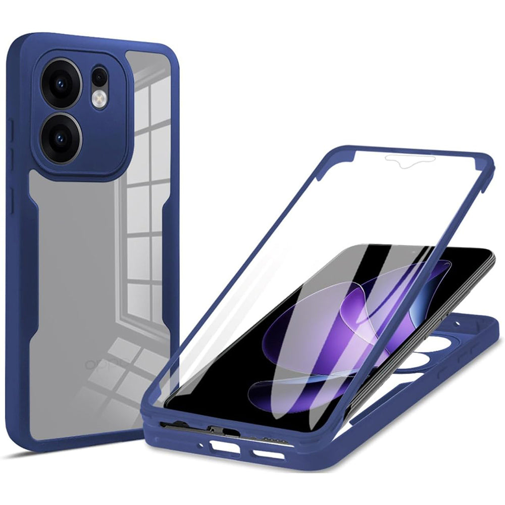 Husa pentru Oppo Reno13 FS 5G / Reno13 F 4G / Reno13 F, Techsuit, ColorVerse 360, Albastra